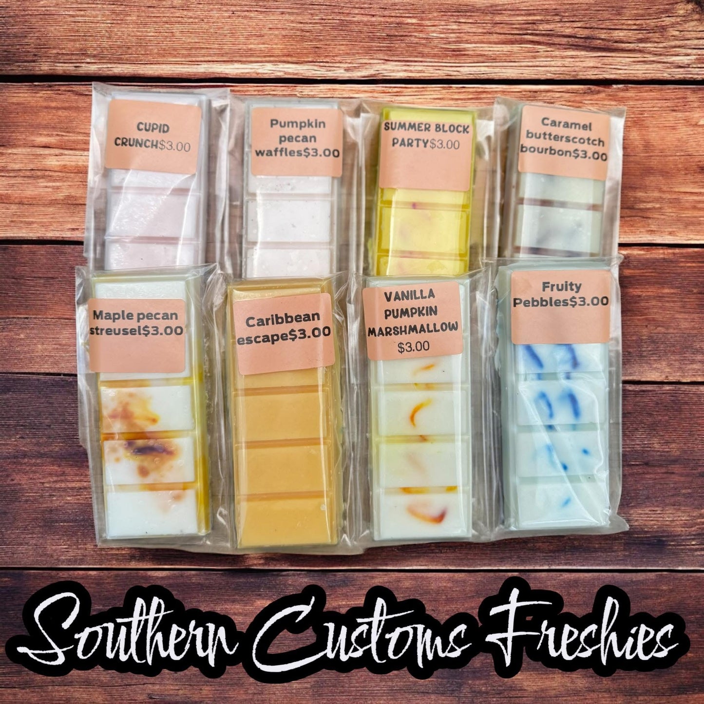 WAX MELT SNAP BARS.
