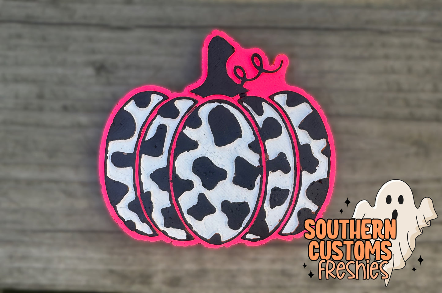 COW PRINT PUMPKIN FRESHIE 🩷