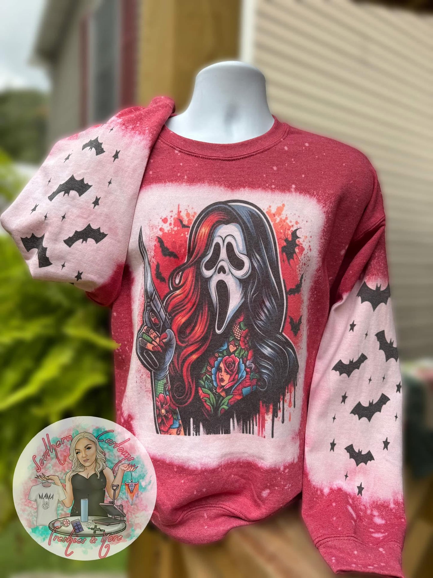 ghostface lady crewneck ✨
