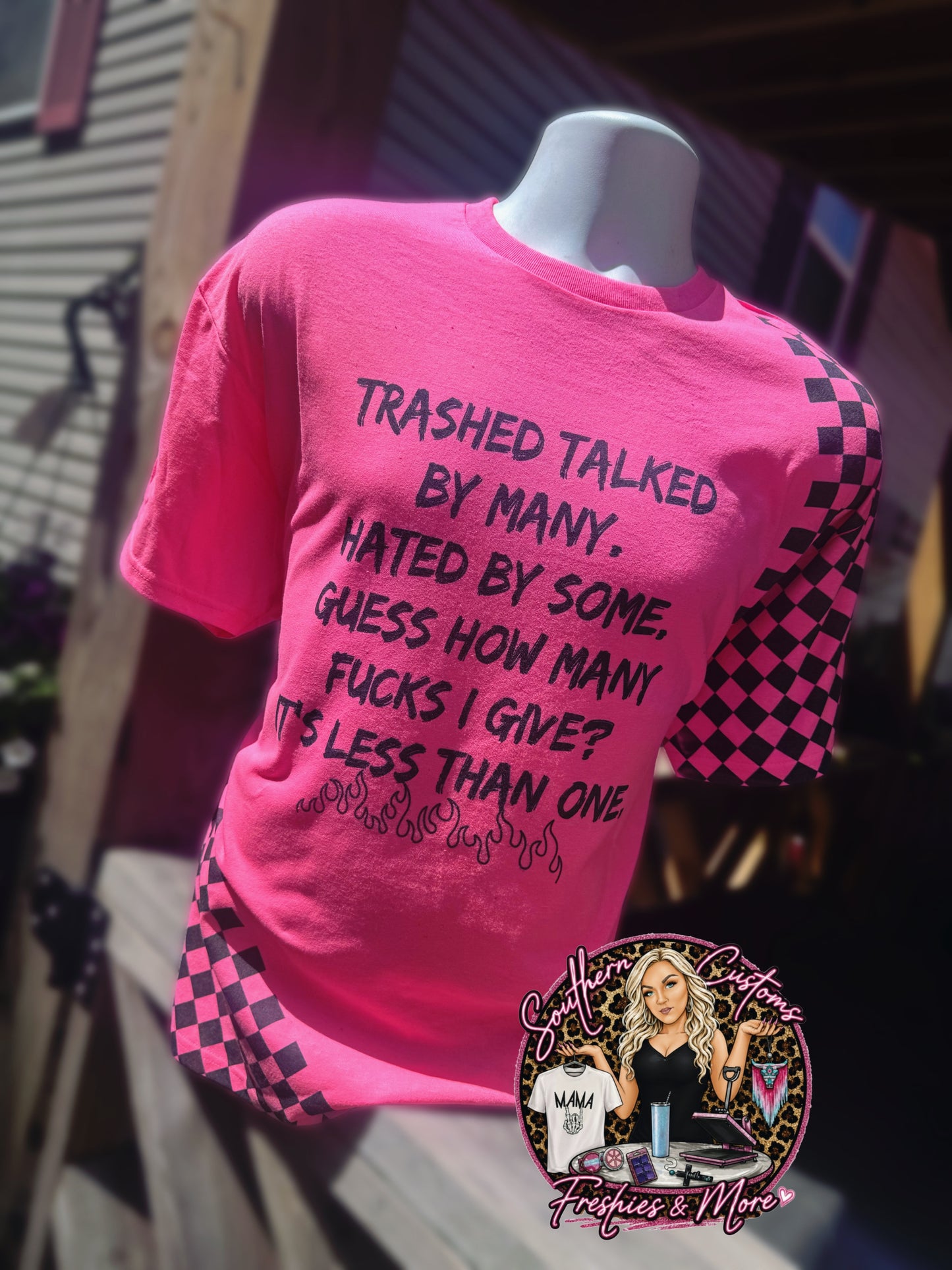 TRASHED TALKED BY MANY TEE