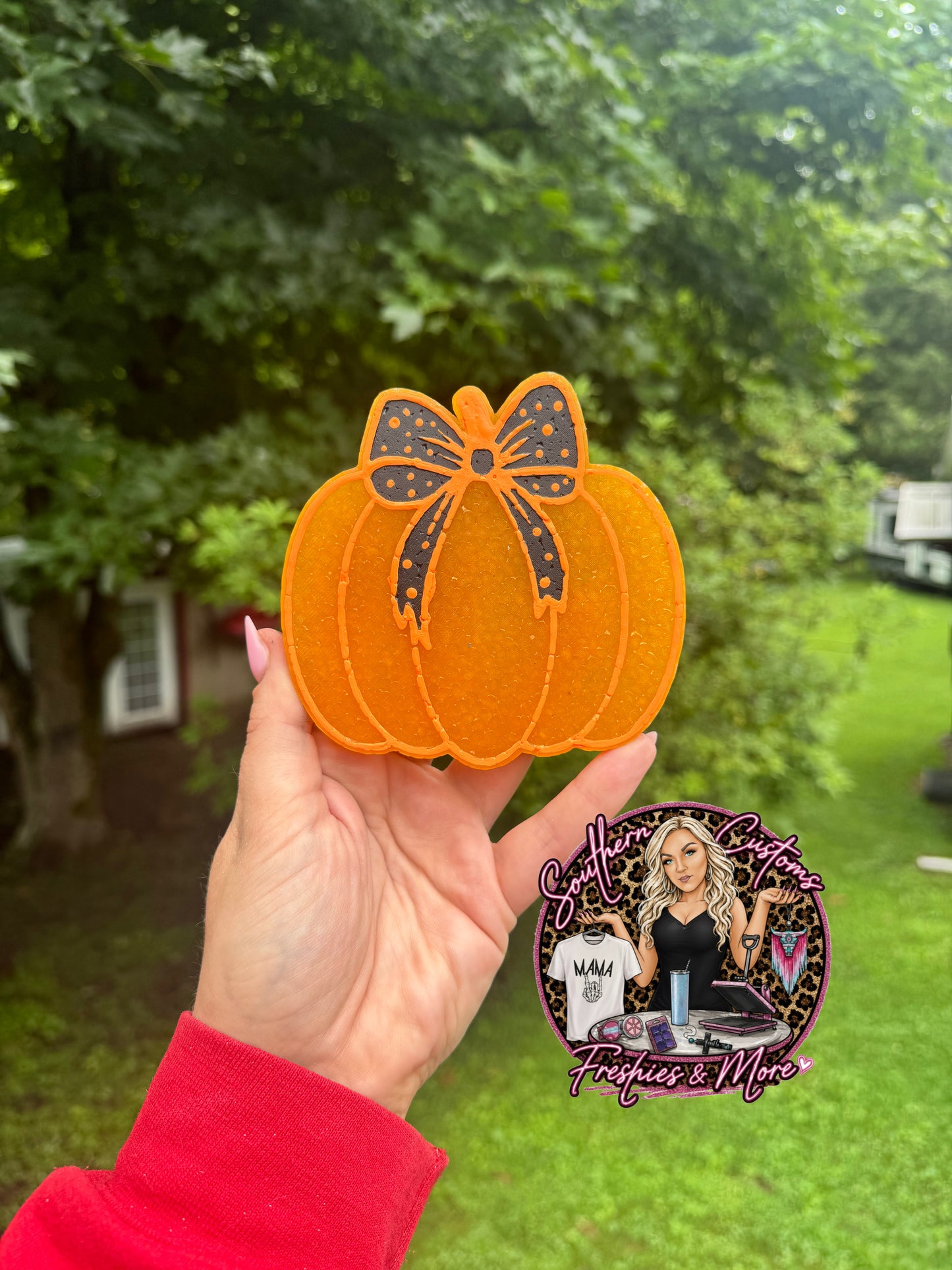 PUMPKIN W/ A BOW FRESHIE